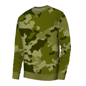 BASIC HERREN SWEATSHIRT (OREGON) - CAMOUFLAGE M. 3 / olive - Nähset