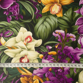 EXOTIC ORCHIDS MS. 7 (46 cm x 50 cm) - dickes geprägtes Kunstleder