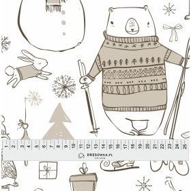 PASTELL WINTER - Wasserabweisende Webware