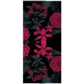 KISSEN 45x45 - BLUMEN / viva magenta - Nähset