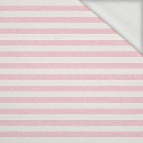 STREIFEN 1x1 - acid ecru / acid rosa -  Sommersweat