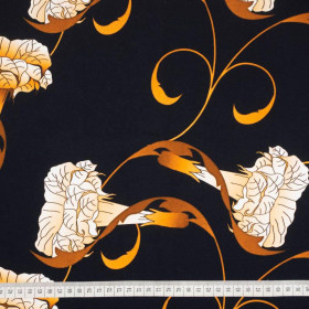 GLOCKENBLUMEN Ms. 1 (gold) / schwarz - Sommersweat 