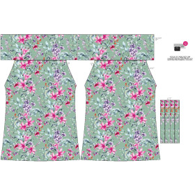 Carmenausschnitt Kleid (LILI) - SPRING MEADOW M. 3 - Nähset 