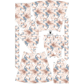 WICKEL MIDI KLEID (BIANCA) - RETRO FLOWERS M. 2 - Nähset  