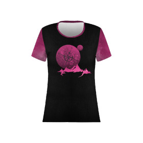 DAMEN SPORT T-SHIRT - KOMPASS / schwarz