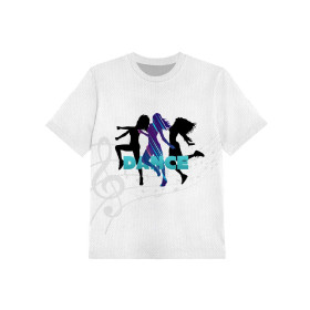 KINDER SPORT T-SHIRT - DANCE - Single Jersey (140/146)