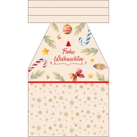 Weihnachtsschürze - Frohe Weihnachten / VÁNOČNÍ DEKORACE