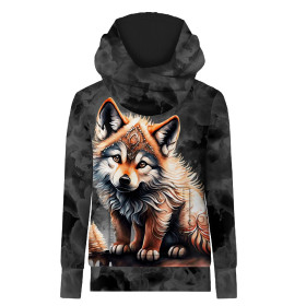 HYDROPHOBER HOODIE UNISEX - ABSTRACT WOLF - Nähset