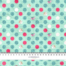 GLITZER DOTS  Ms. 3 - leichte Maschenware angeraut