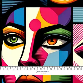 50cm FACES PAT. 1- Polster- Velours