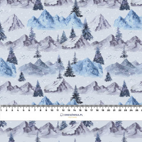 BERGE M.3 (GEMALTER WALD) - bio single jerset mit Elastan Sommersweat