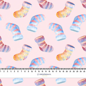BUNTE SOCKEN (WEIHNACHTSRENTIERE) - Hydrophober angerauter Wintersweat