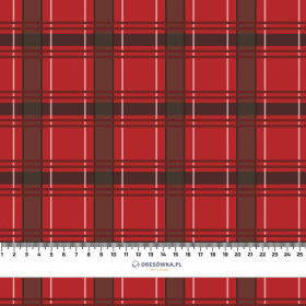 KARO MS. 11 / rot- Single Jersey mit Elastan ITY