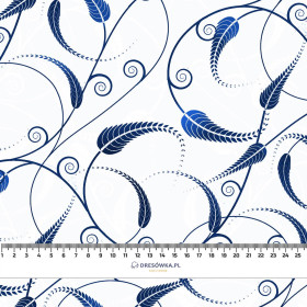 BLÄTTER Ms. 5 (classic blue) - Viskose Webware