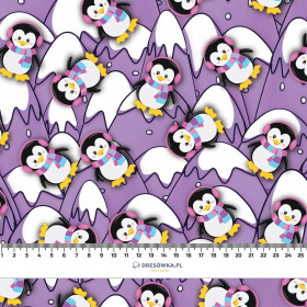 PINGUINE AUF DEN GIPFELN (PINGUINE) - Wintersweat angeraut mit Elastan ITY