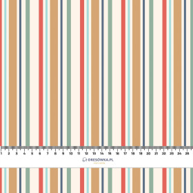 VERTIKALE STREIFEN m. 3 - Baumwoll Webware