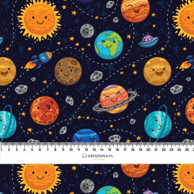 PLANETEN - leichte Maschenware angeraut