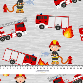 FEUERWEHR / Feuer - leichte Maschenware angeraut