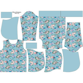 KINDER HOODIE (ALEX) - BLUMENSTRAUß Ms 8 (KÜRBISGARTEN) - Nähset