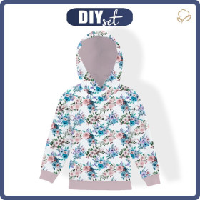 KINDER HOODIE (ALEX) - BLUMENSTRAUß Ms 9 (KÜRBISGARTEN) - Nähset