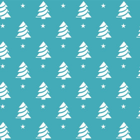 WEIHNACHTSBÄUME MIT STERNEN / dunkeltürkis
