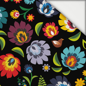 LOWICZ FOLKLORE / schwarz - leichte Maschenware angeraut