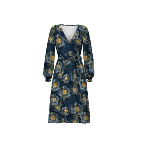 WICKEL MIDI KLEID (BIANCA) -  FLOWERS wz.20 - Nähset