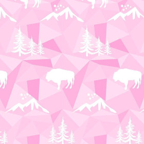50cm URWALD (adventure) / rosa -  Nylonstoff gesteppt