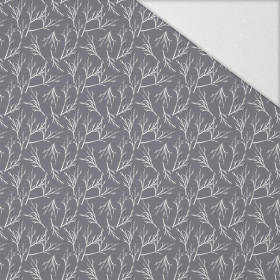 ZWEIGE m. 2 (WINTERZEIT) / grau - Hydrophober angerauter Wintersweat