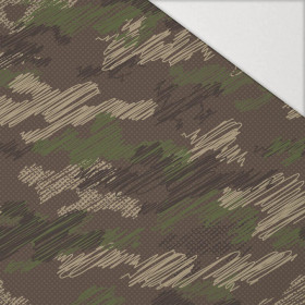CAMOUFLAGE - Kritzelei / braun - Hydrophober angerauter Wintersweat