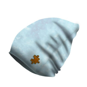 "Beanie" Mütze - CAMOUFLAGE m. 2 / hellblau / Größe nach Wahl