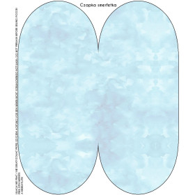 "Beanie" Mütze - CAMOUFLAGE m. 2 / hellblau / Größe nach Wahl