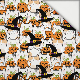 HALLOWEEN CATS M. 1 - leichte Maschenware angeraut