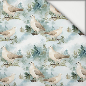 PASTEL BIRDS M. 2 - leichte Maschenware angeraut