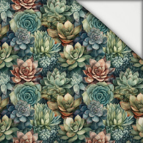 SUCCULENT PLANTS MS. 8 - leichte Maschenware angeraut