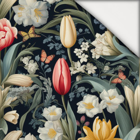 SPRING FLOWERS M. 2 - leichte Maschenware angeraut
