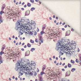 130cm VIOLETTE PFINGSTROSEN (AUF DER WIESE) - Leinen mit Viskose