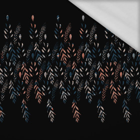 BLÄTTER M. 3 / SCHWARZ - Thermo lycra