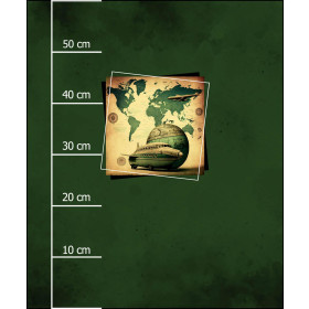 TRAVEL TIME M. 4 - Paneel (60cm x 50cm) SINGLE JERSEY ITY