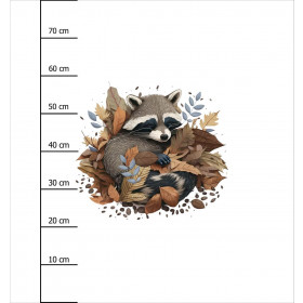 SLEEPING RACCOON - Panel (75cm x 80cm) Sommersweat