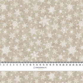 SCHNEEFLOCKEN MST. 2 / ACID WASH BEIGE - Webware für Tischdecken