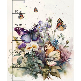 BEAUTIFUL BUTTERFLY MS. 2 - Panel (60cm x 50cm) Lycra 300g