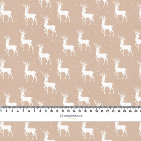 WEIßE REHE (WEIßE WEIHNACHTEN) - Baumwoll Webware