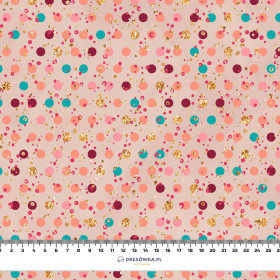 GLITTER PUNKTE (GLITTER HERBST) - bio single jerset mit Elastan Sommersweat
