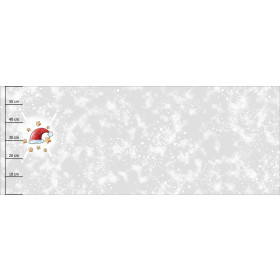 WEIHNACHTSMANNMÜTZE / STERNE (WEIHNACHTSZEIT) - panoramisches Paneel (60 x 155cm)