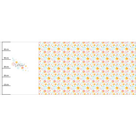 LET IT SNOW / Sterne und Schneeflocken (WEIHNACHTSPINGUINE) - panoramisches Paneel (60 x 155cm)