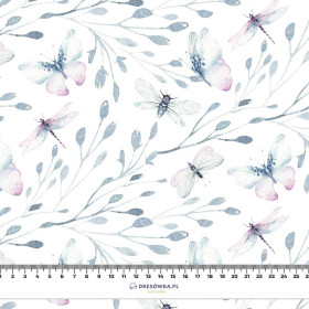 SCHMETTERLINGE MIX M. 3 (AQUARELL-SCHMETTERLINGE) - Baumwoll Musselin