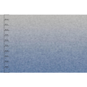 OMBRE / ACID WASH - blau (grau) - panoramisches Paneel (110cm x 165cm)