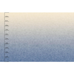 OMBRE / ACID WASH - blau (vanille) - panoramisches Paneel (110cm x 165cm)
