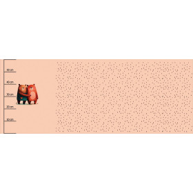 BEARS IN LOVE 1 - panoramisches Paneel  Softshell (60cm x 155cm)